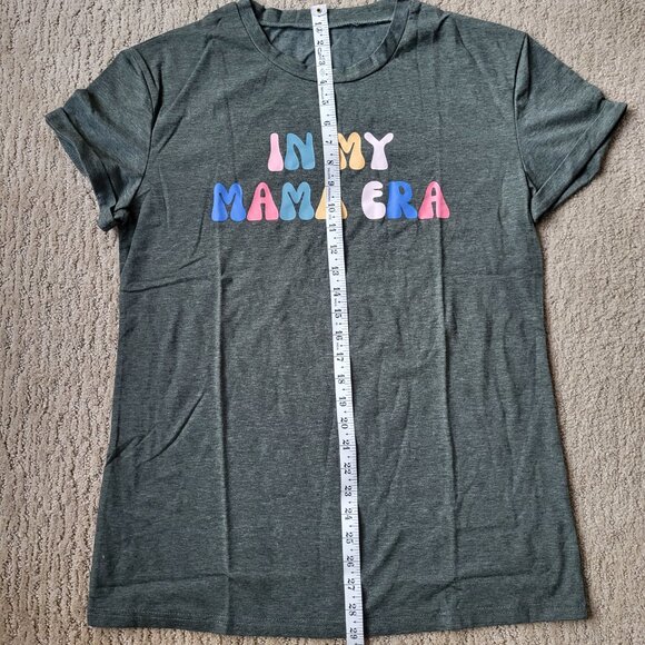Women's "In My Mama Era" Scoop Neck T-Shirt - Gray - Size L - NWOT - Picture 6 of 8